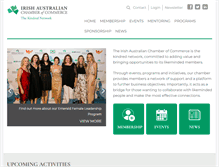 Tablet Screenshot of irishchamber.com.au